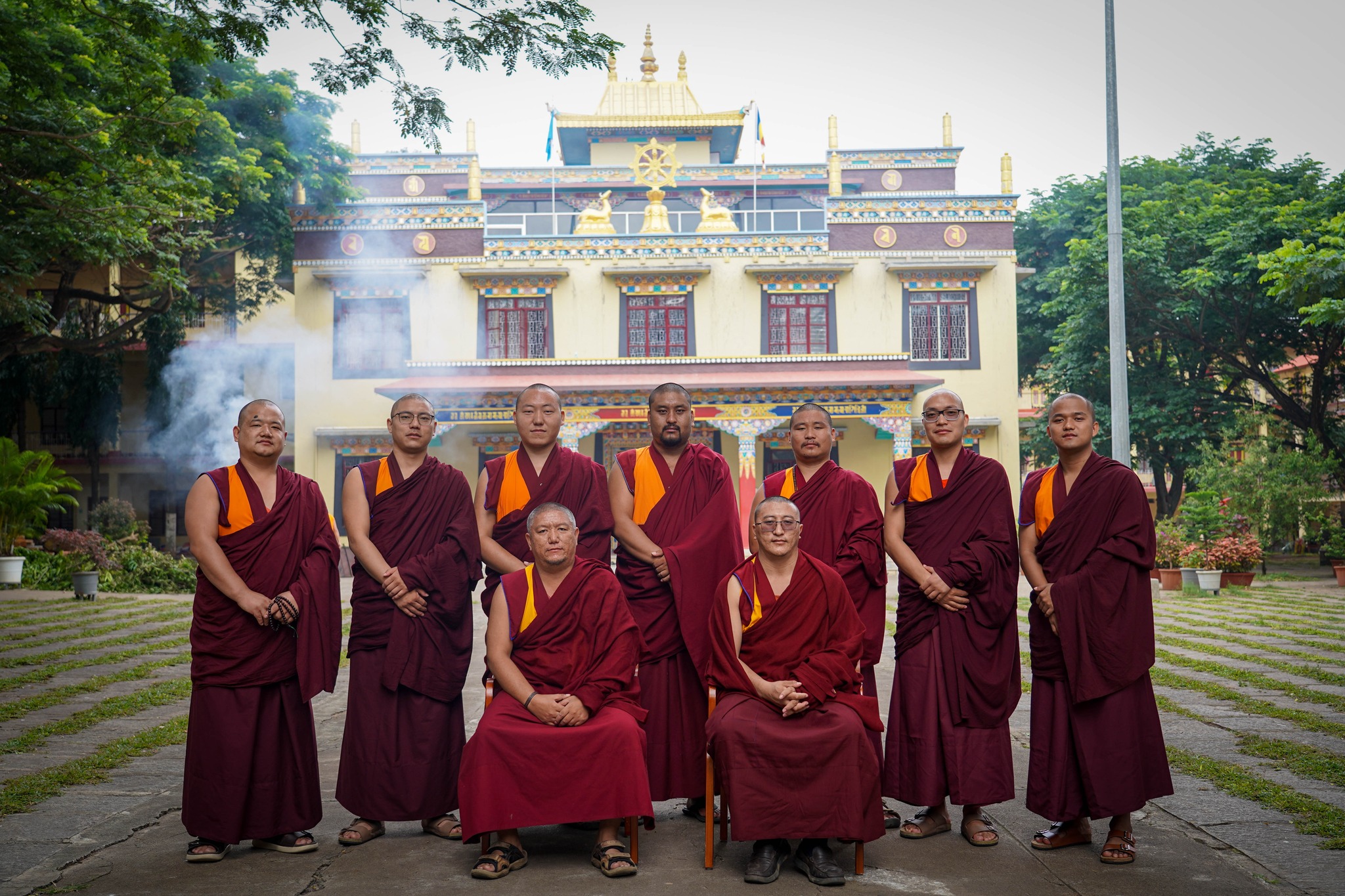 Disciplinarian Members with coordinator Lopen Thubten Wandak 2025